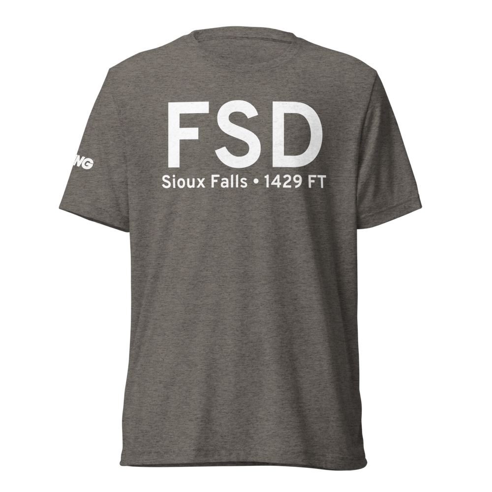 Sioux Falls (KFSD) Airport Tri-blend T-Shirt 