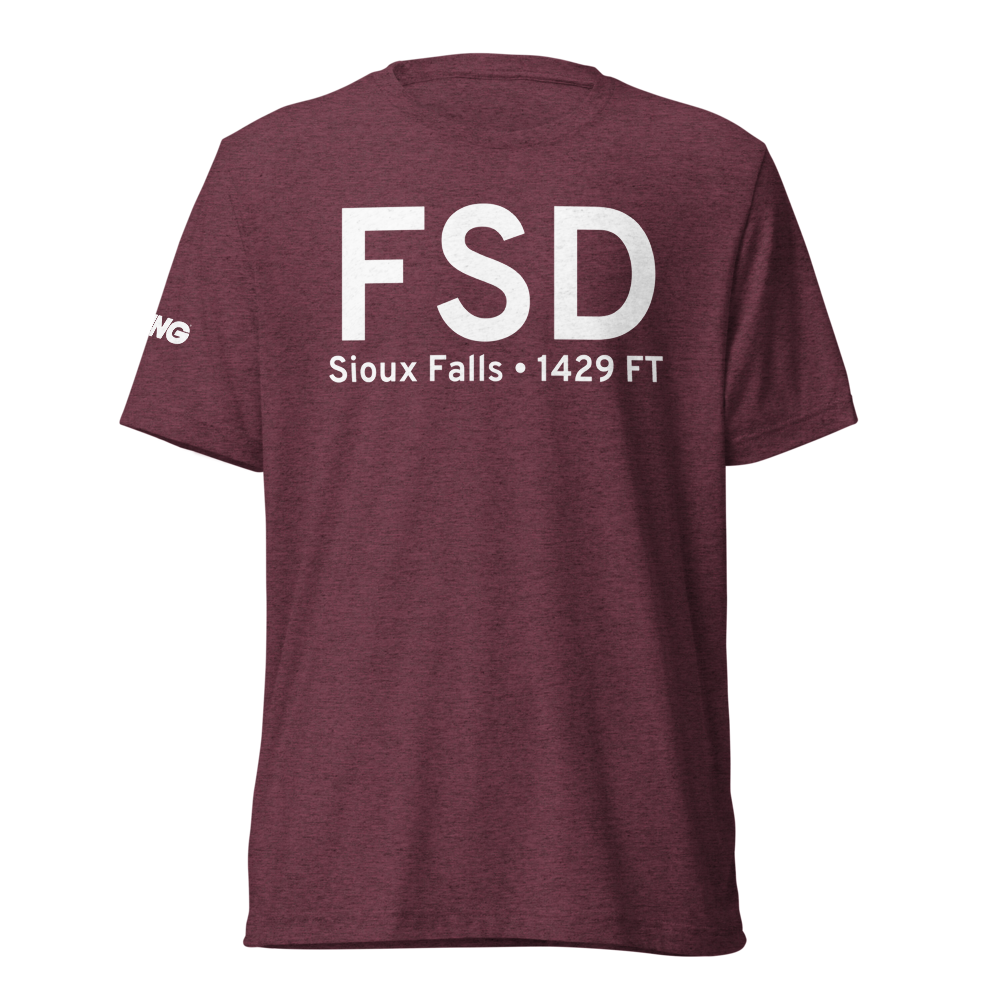 Sioux Falls (KFSD) Airport Tri-blend T-Shirt 