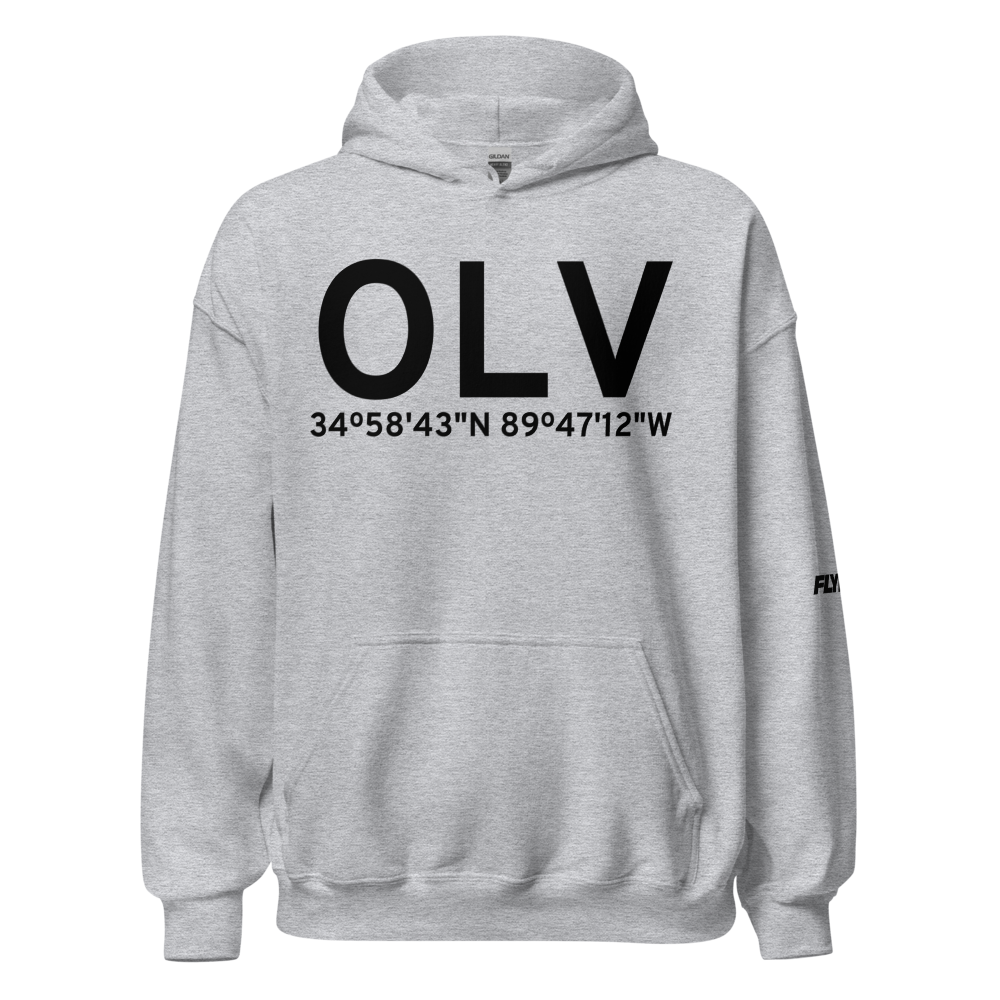 Olive Branch (KOLV) Airport Hoodie Sweatshirt 