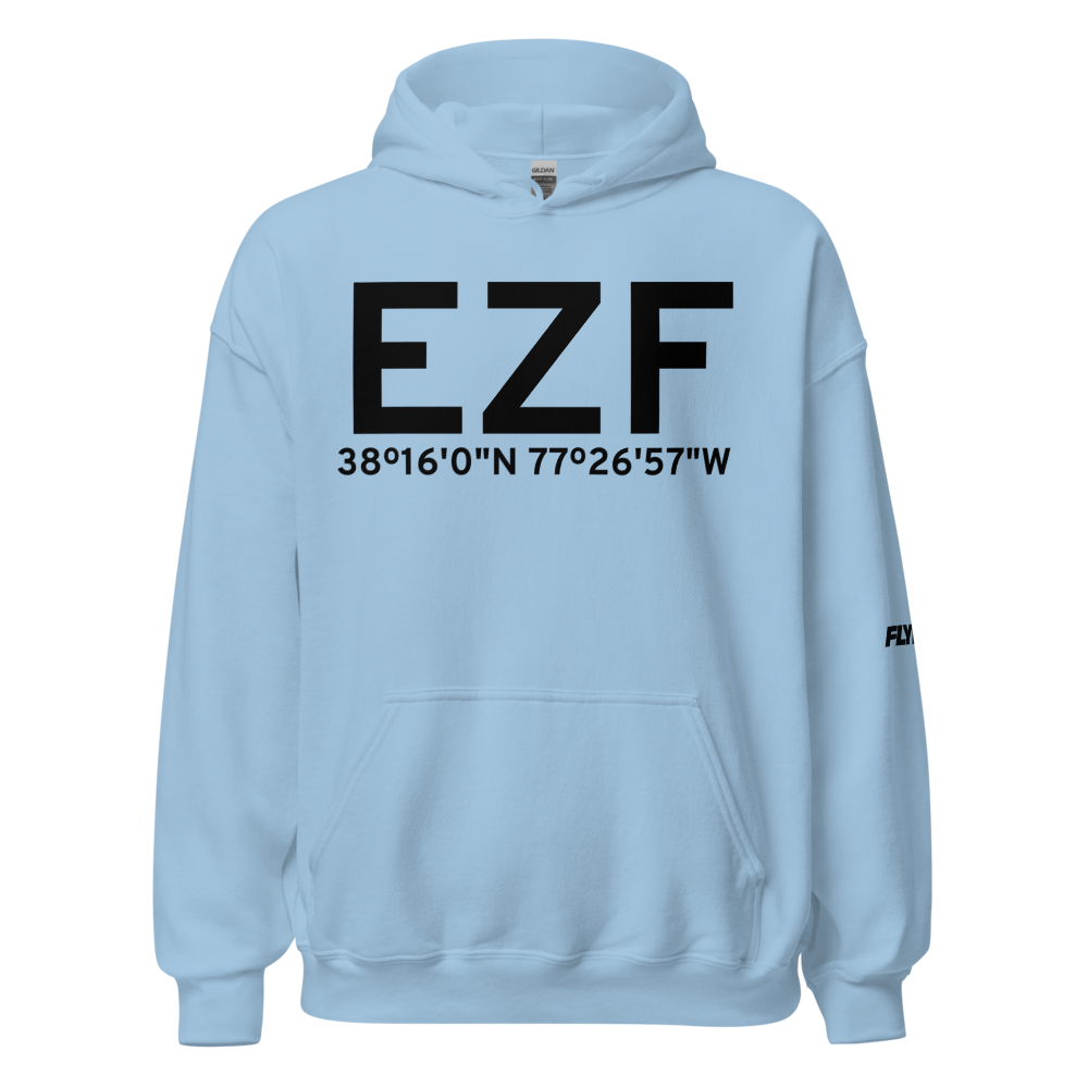 Fredericksburg (KEZF) Airport Hoodie Sweatshirt 