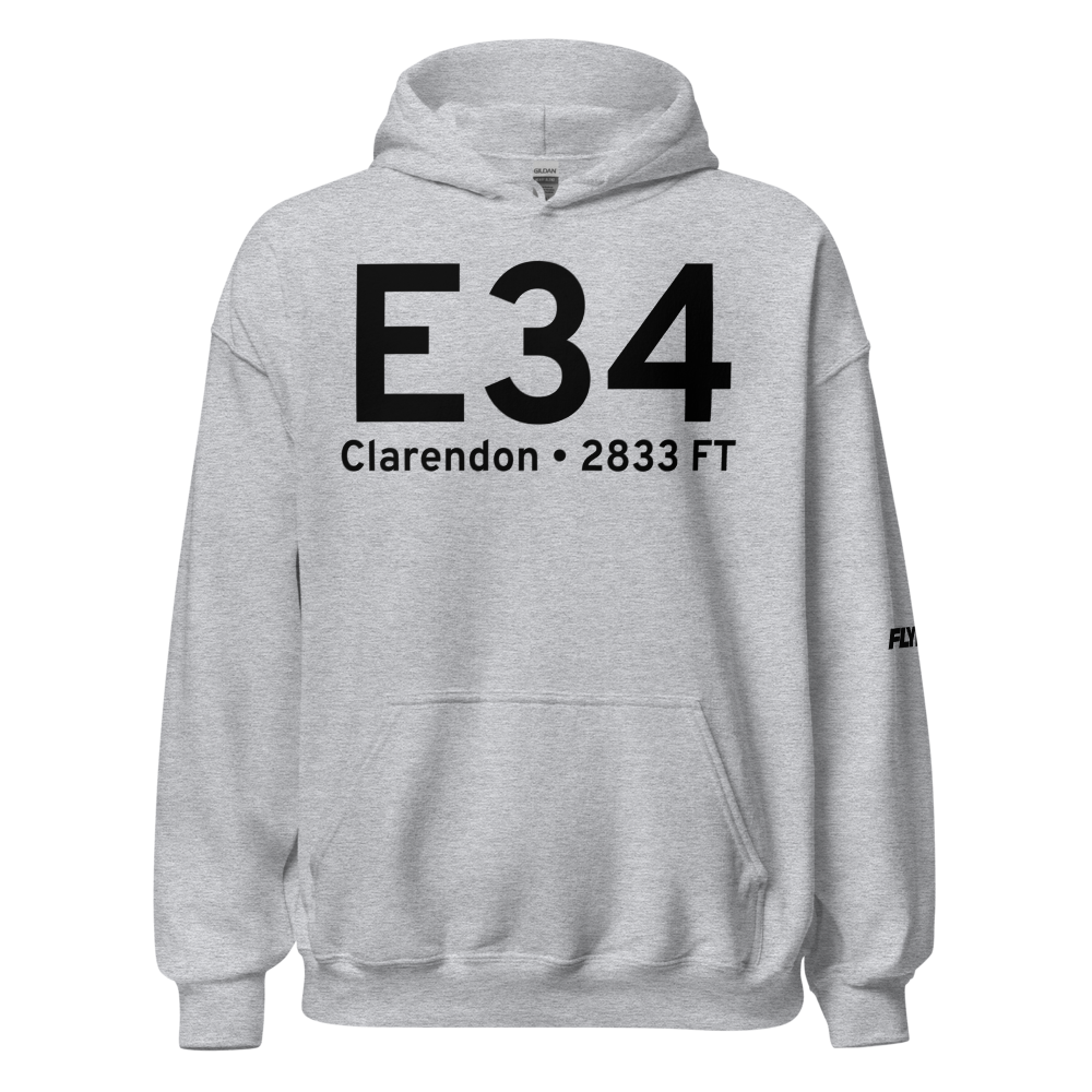 Clarendon (KE34) Airport Hoodie Sweatshirt 