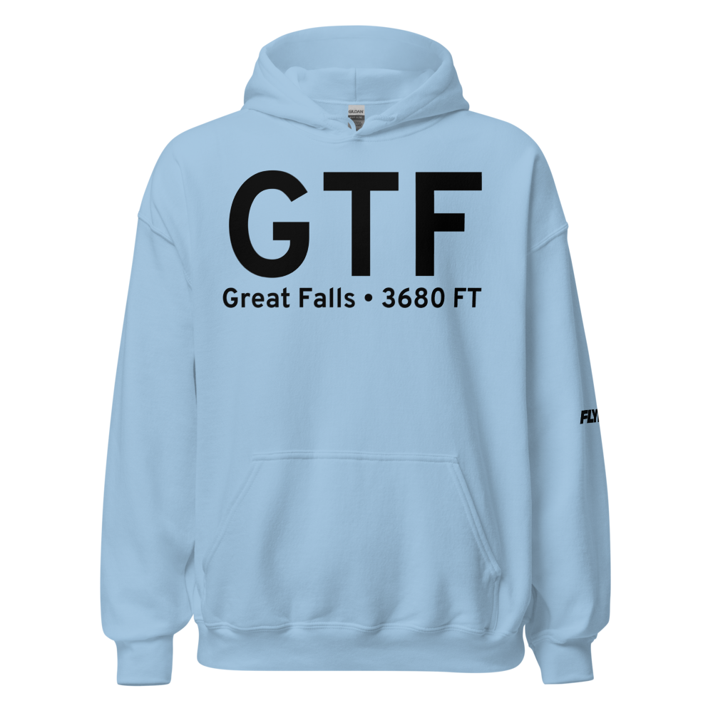 Great Falls (KGTF) Airport Hoodie Sweatshirt 