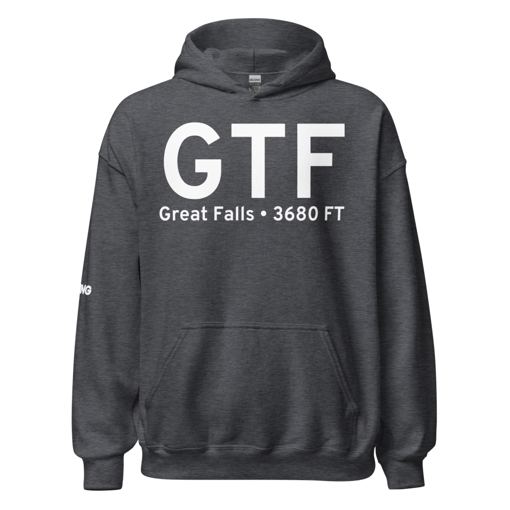 Great Falls (KGTF) Airport Hoodie Sweatshirt 