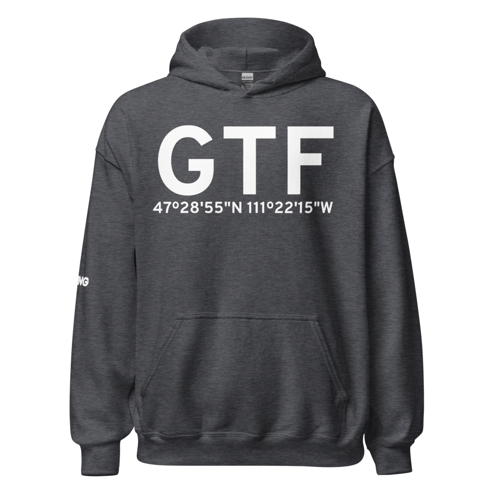 Great Falls (KGTF) Airport Hoodie Sweatshirt 
