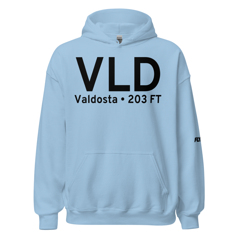 Valdosta (KVLD) Airport Hoodie Sweatshirt 