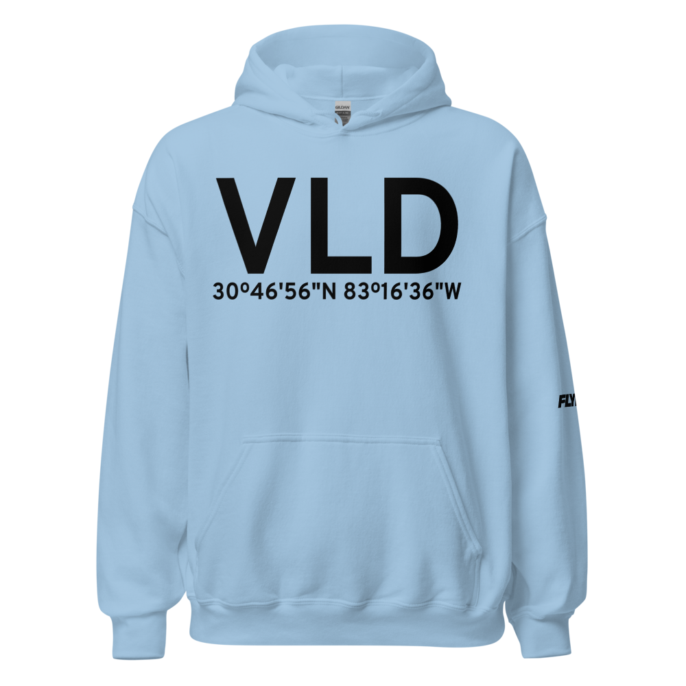 Valdosta (KVLD) Airport Hoodie Sweatshirt 