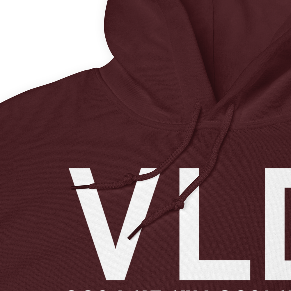 Valdosta (KVLD) Airport Hoodie Sweatshirt 