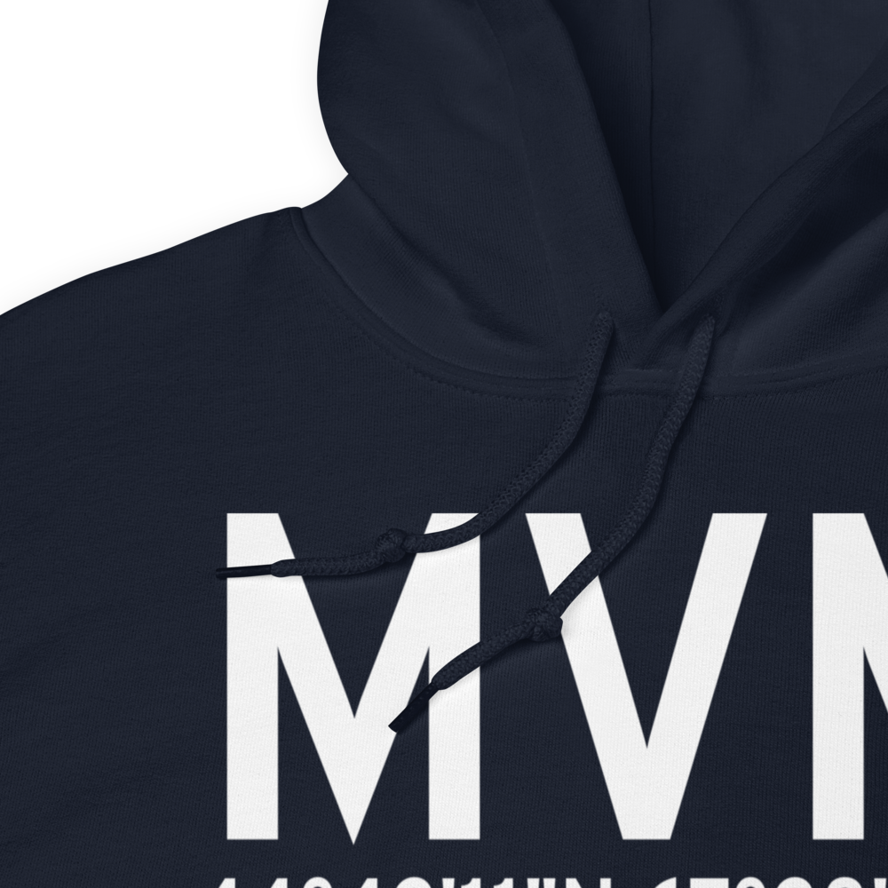 Machias (KMVM) Airport Hoodie Sweatshirt 