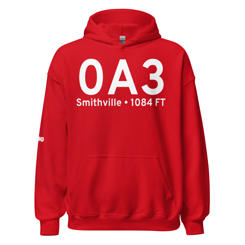 Smithville (K0A3) Airport Hoodie Sweatshirt 