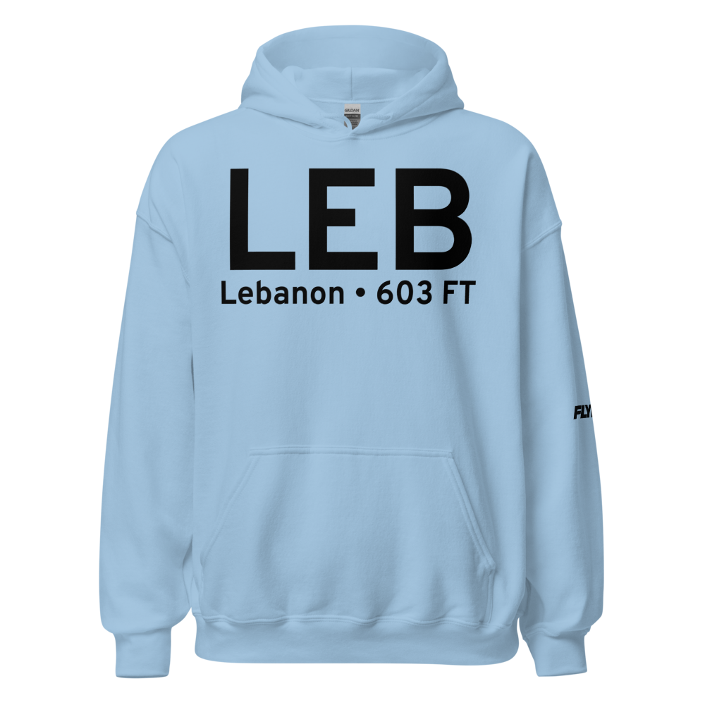 Lebanon (KLEB) Airport Hoodie Sweatshirt 