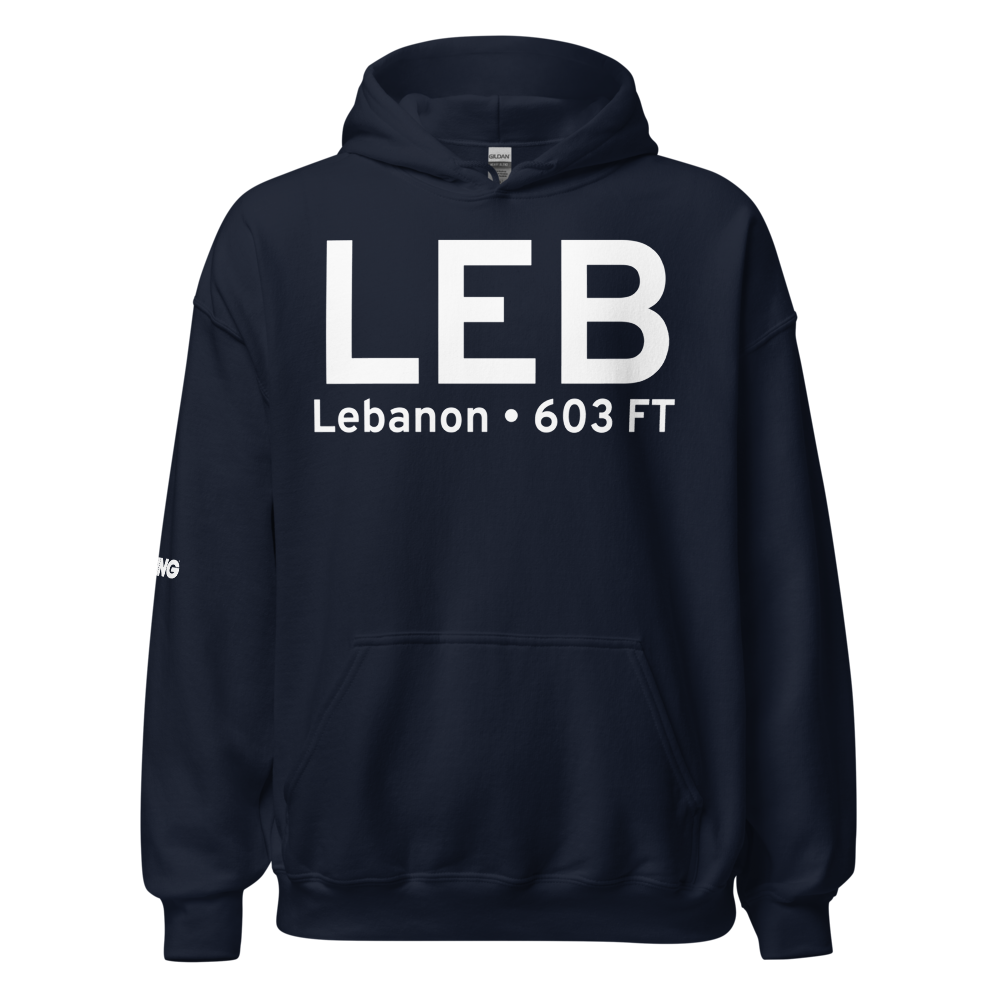 Lebanon (KLEB) Airport Hoodie Sweatshirt 