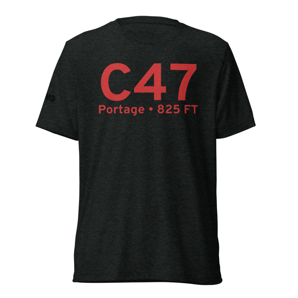 Portage (KC47) Airport Tri-blend T-Shirt 