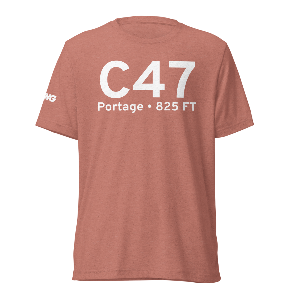 Portage (KC47) Airport Tri-blend T-Shirt 