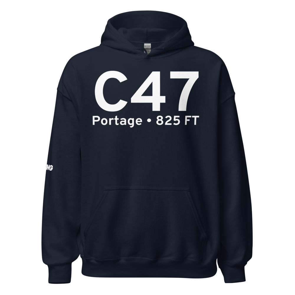 Portage (KC47) Airport Hoodie Sweatshirt 