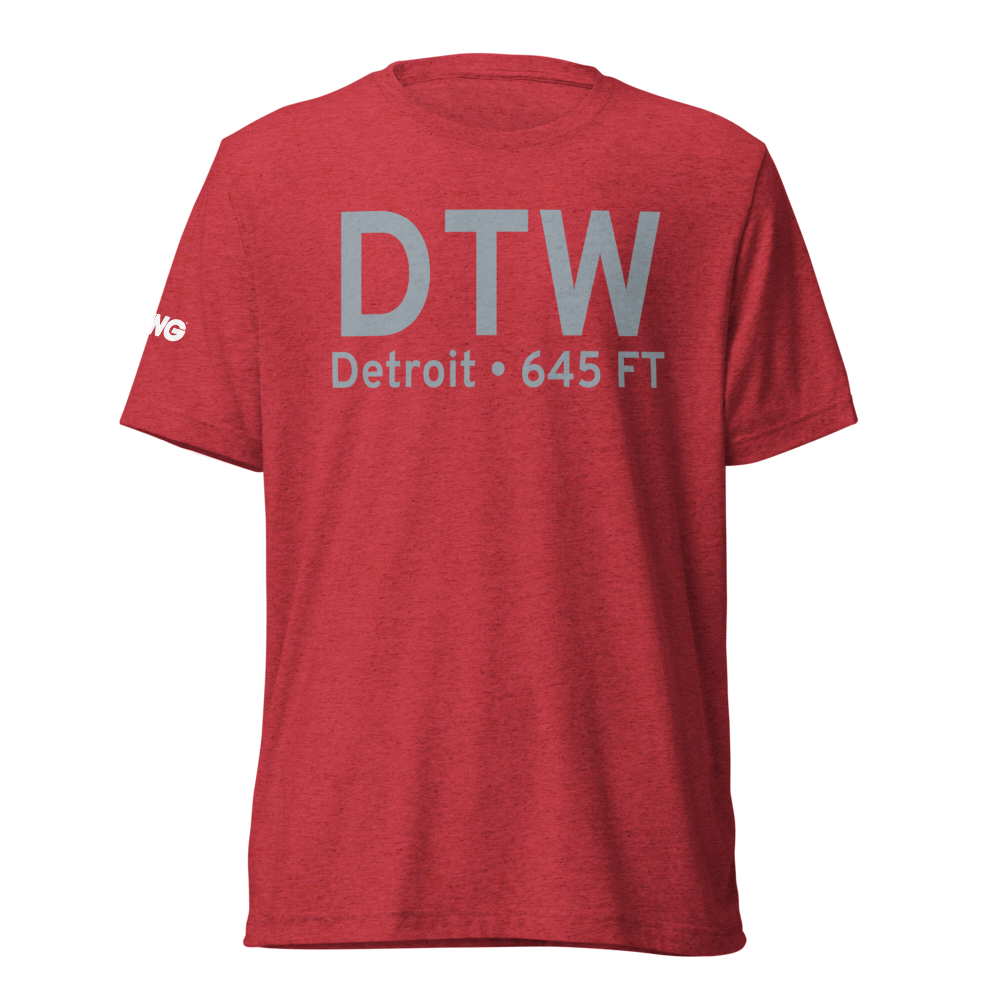 Detroit (KDTW) Airport Tri-blend T-Shirt 
