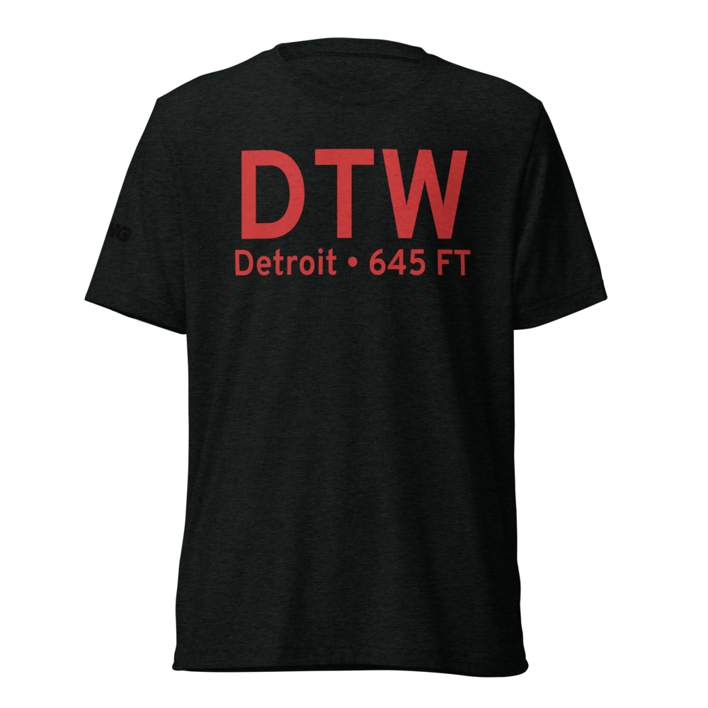 Detroit (KDTW) Airport Tri-blend T-Shirt 