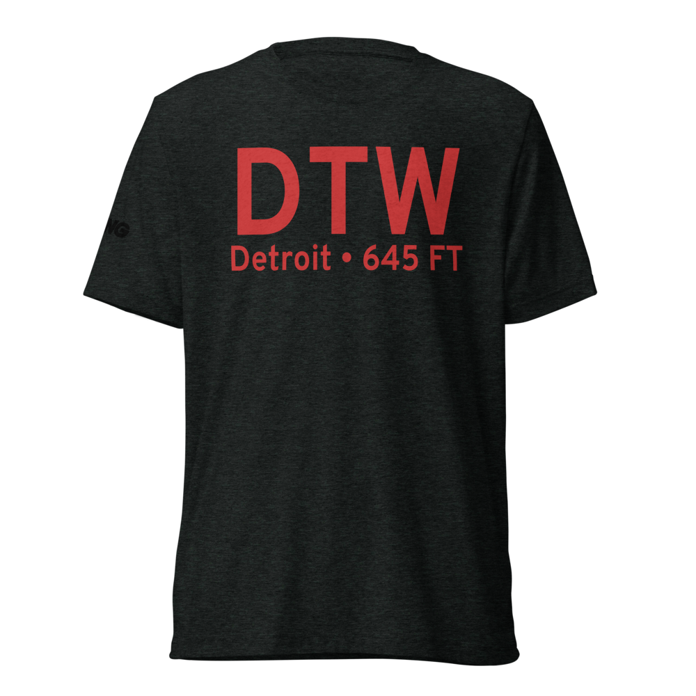 Detroit (KDTW) Airport Tri-blend T-Shirt 