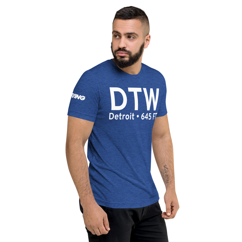 Detroit (KDTW) Airport Tri-blend T-Shirt 