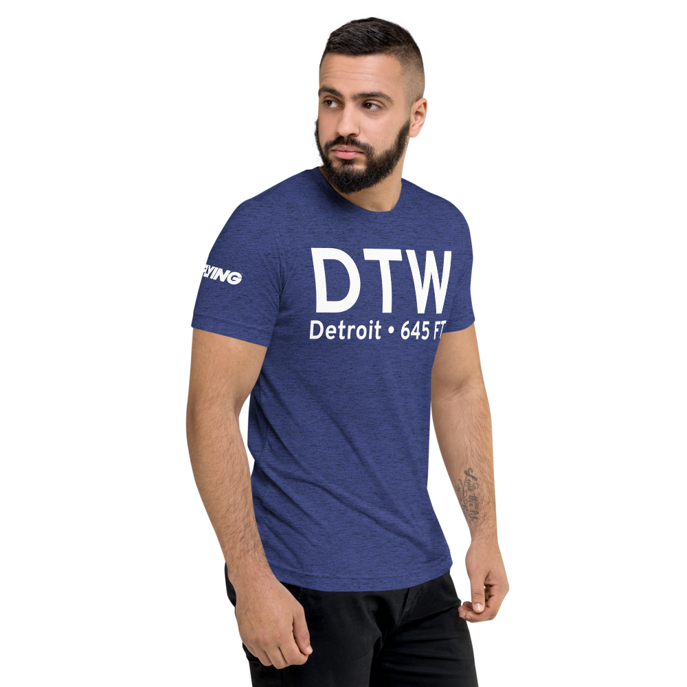 Detroit (KDTW) Airport Tri-blend T-Shirt 