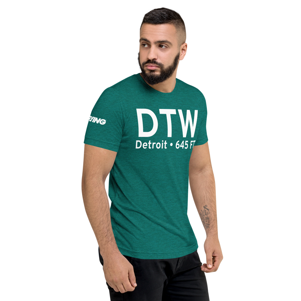 Detroit (KDTW) Airport Tri-blend T-Shirt 
