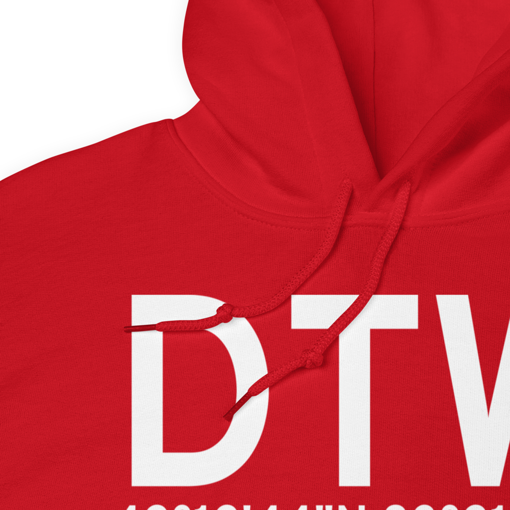 Detroit (KDTW) Airport Hoodie Sweatshirt 