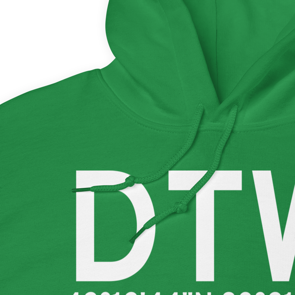 Detroit (KDTW) Airport Hoodie Sweatshirt 