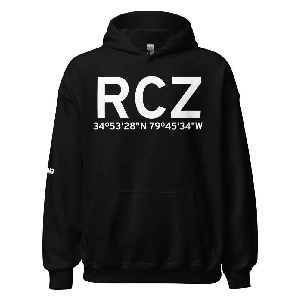 Rockingham (KRCZ) Airport Hoodie Sweatshirt 