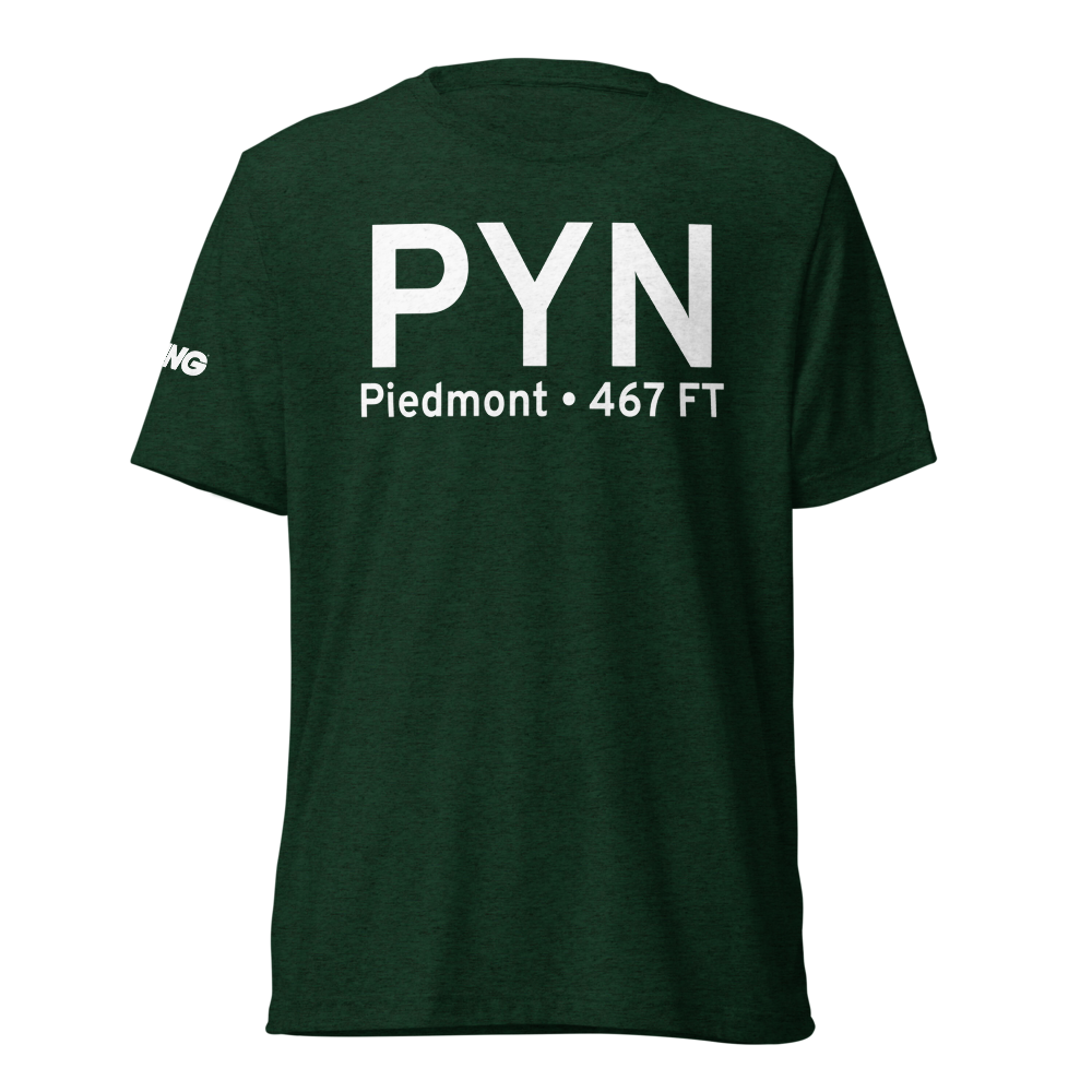 Piedmont (KPYN) Airport Tri-blend T-Shirt 