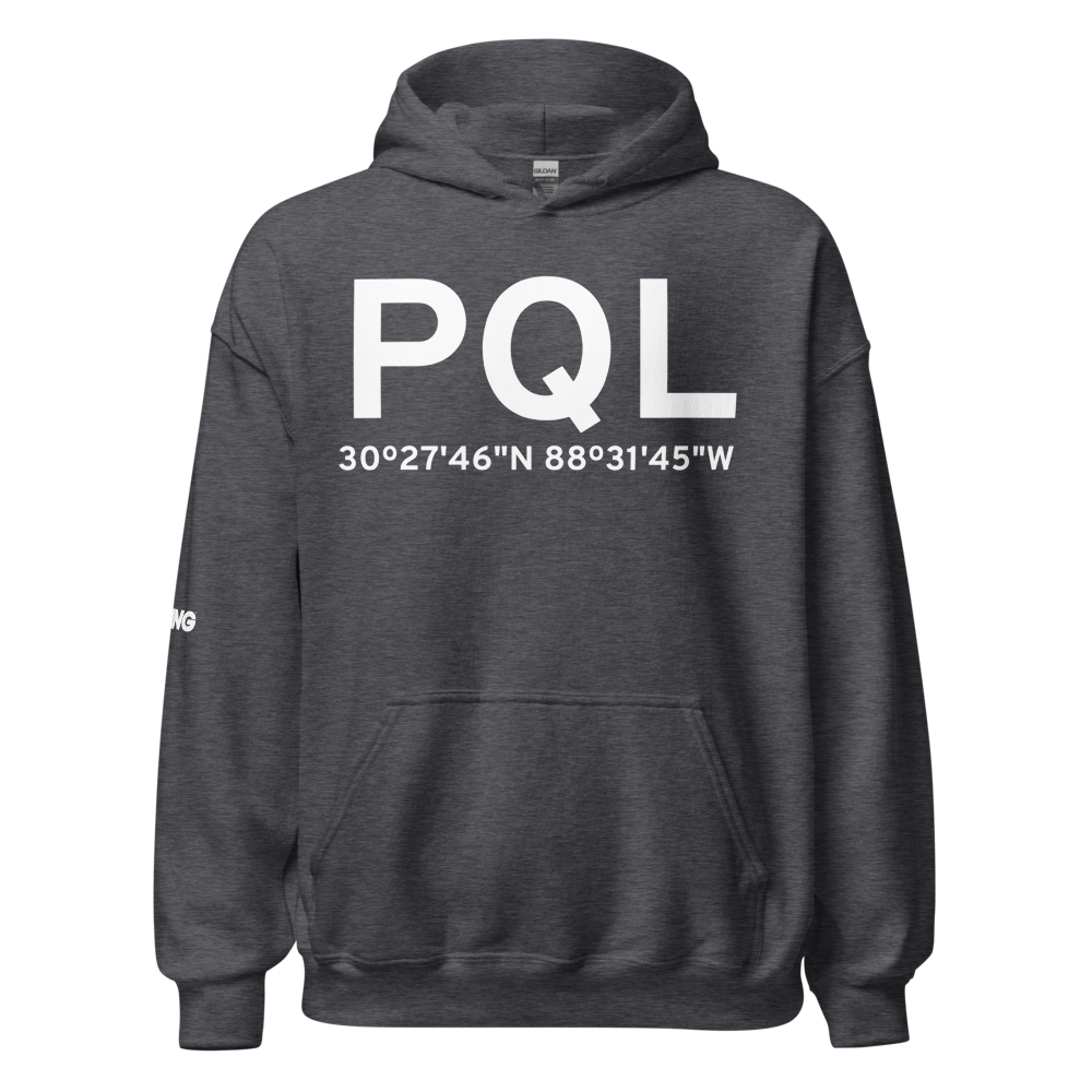 Pascagoula (KPQL) Airport Hoodie Sweatshirt 