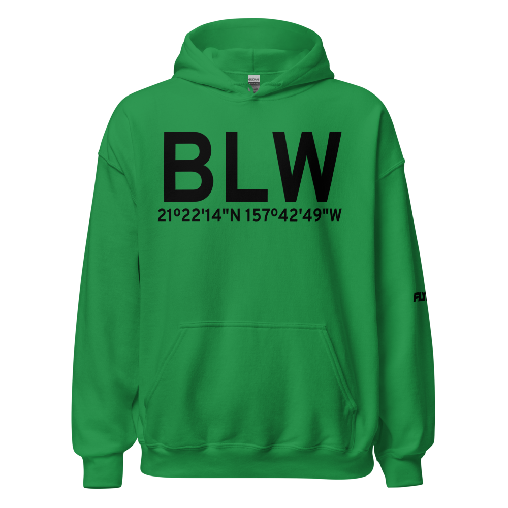Waimanalo (BLW) Airport Hoodie Sweatshirt 