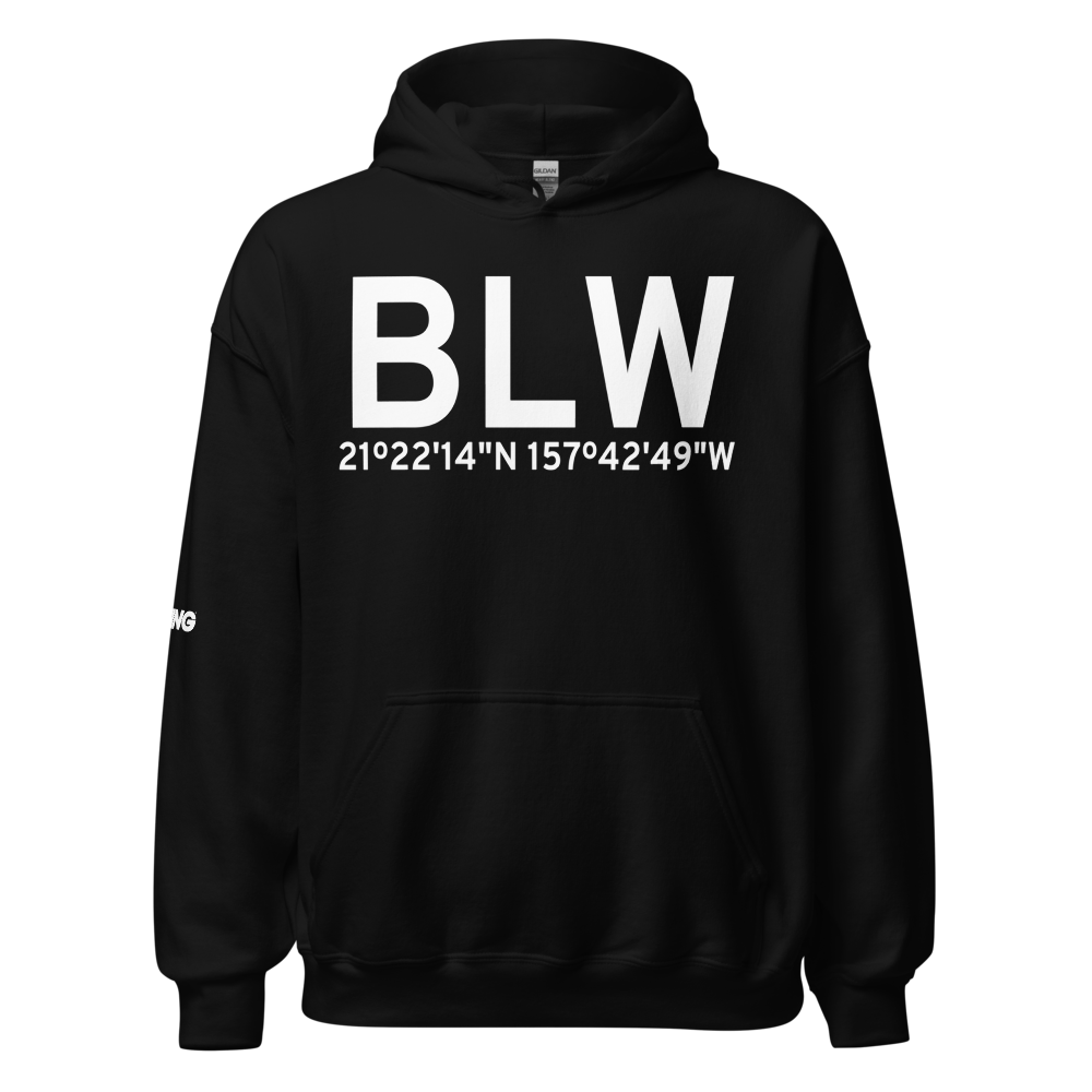 Waimanalo (BLW) Airport Hoodie Sweatshirt 
