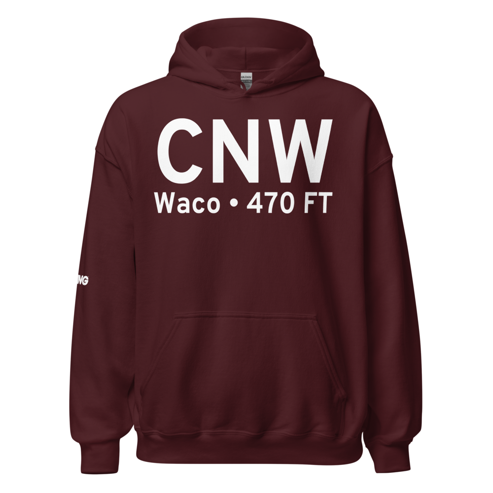 Waco (KCNW) Airport Hoodie Sweatshirt 