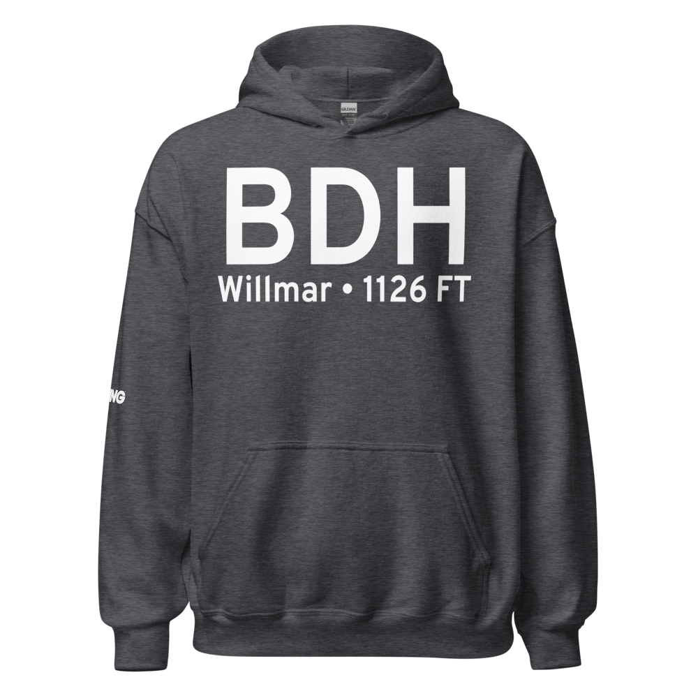 Willmar (BDH) Airport Hoodie Sweatshirt 