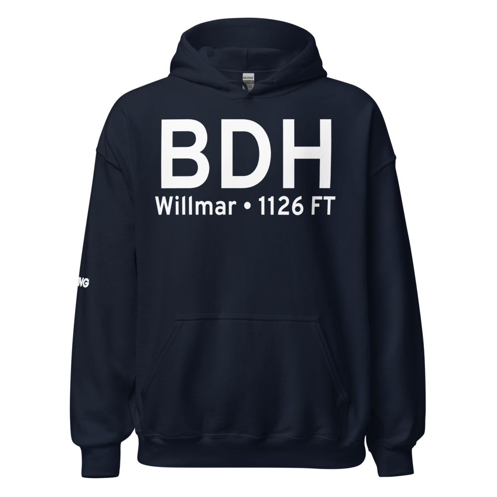 Willmar (BDH) Airport Hoodie Sweatshirt 