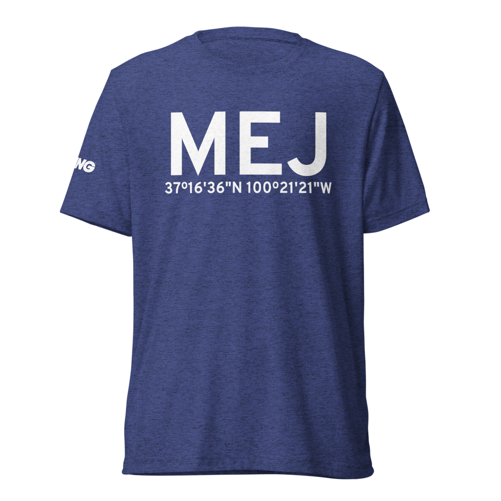 Meade (KMEJ) Airport Tri-blend T-Shirt 
