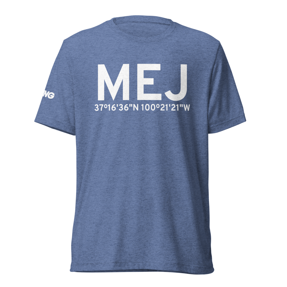 Meade (KMEJ) Airport Tri-blend T-Shirt 