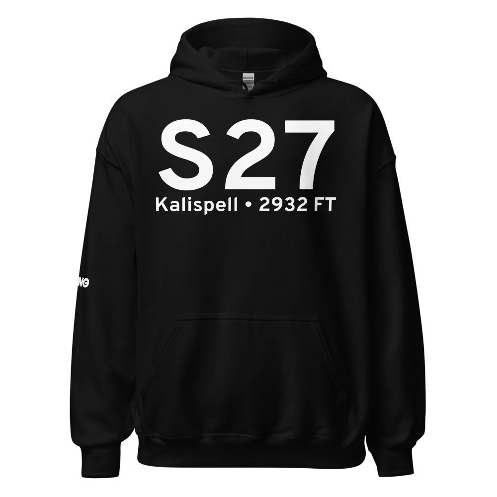 Kalispell (KS27) Airport Hoodie Sweatshirt 