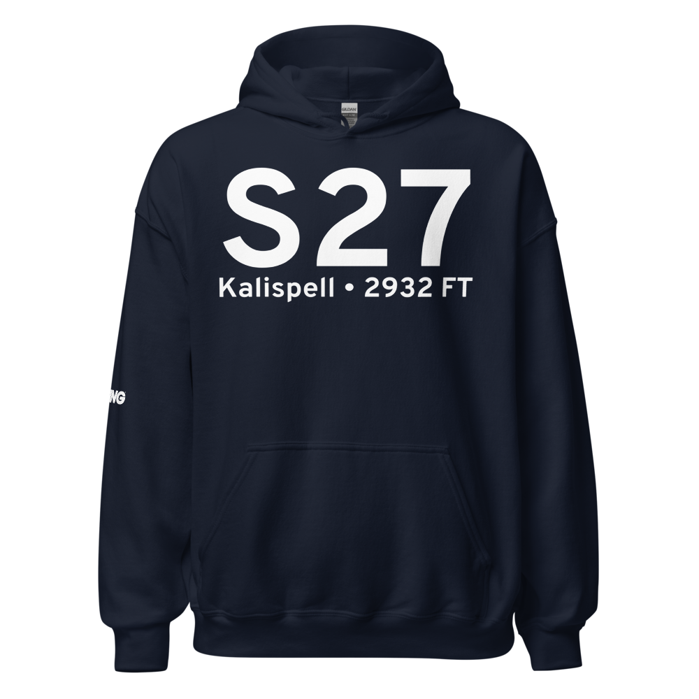 Kalispell (KS27) Airport Hoodie Sweatshirt 