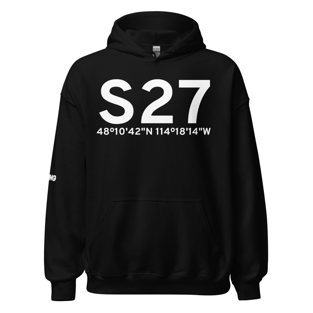 Kalispell (KS27) Airport Hoodie Sweatshirt 