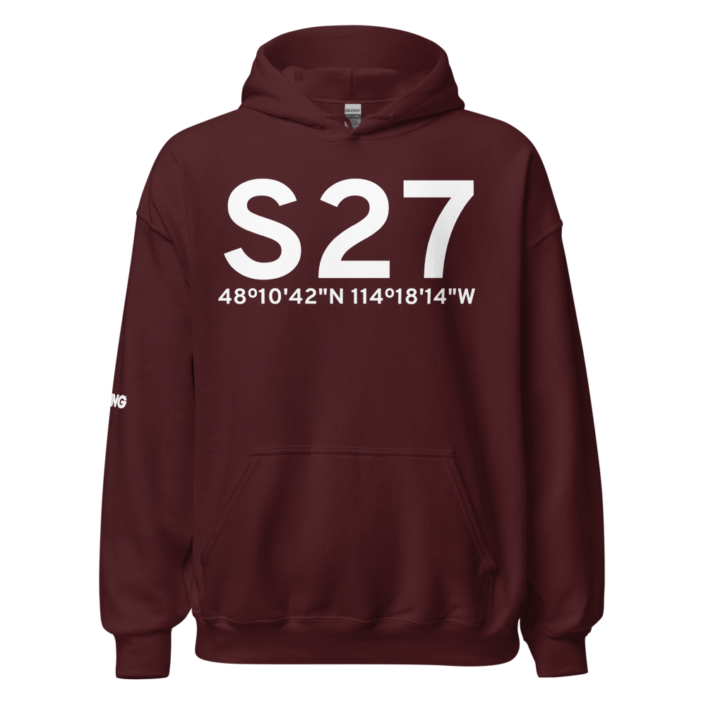 Kalispell (KS27) Airport Hoodie Sweatshirt 