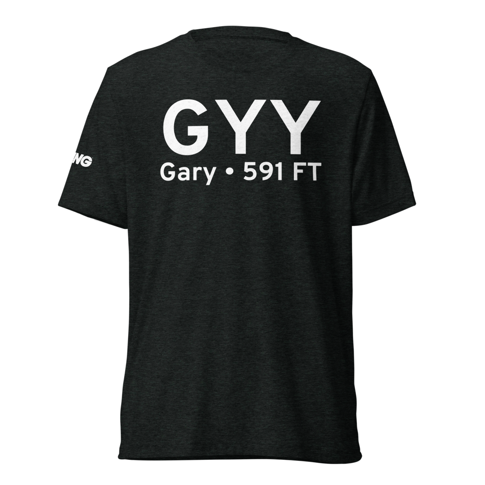 Gary (KGYY) Airport Tri-blend T-Shirt 