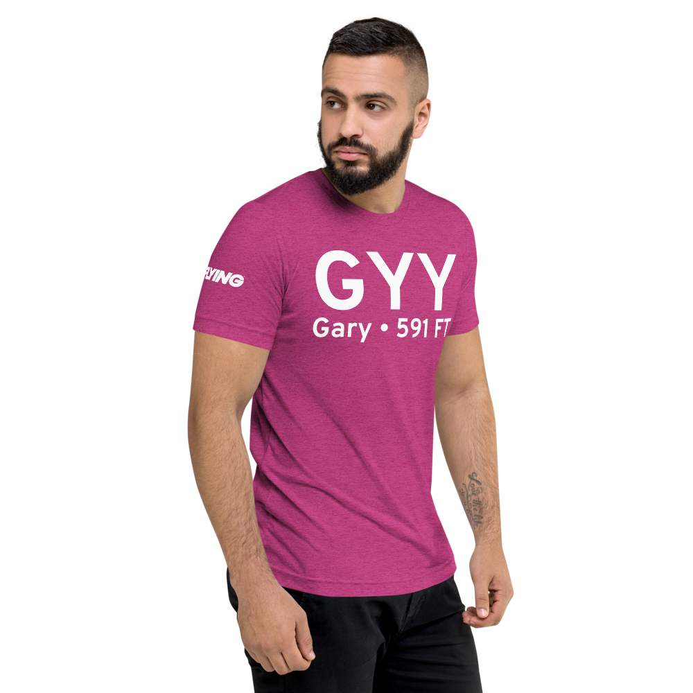 Gary (KGYY) Airport Tri-blend T-Shirt 