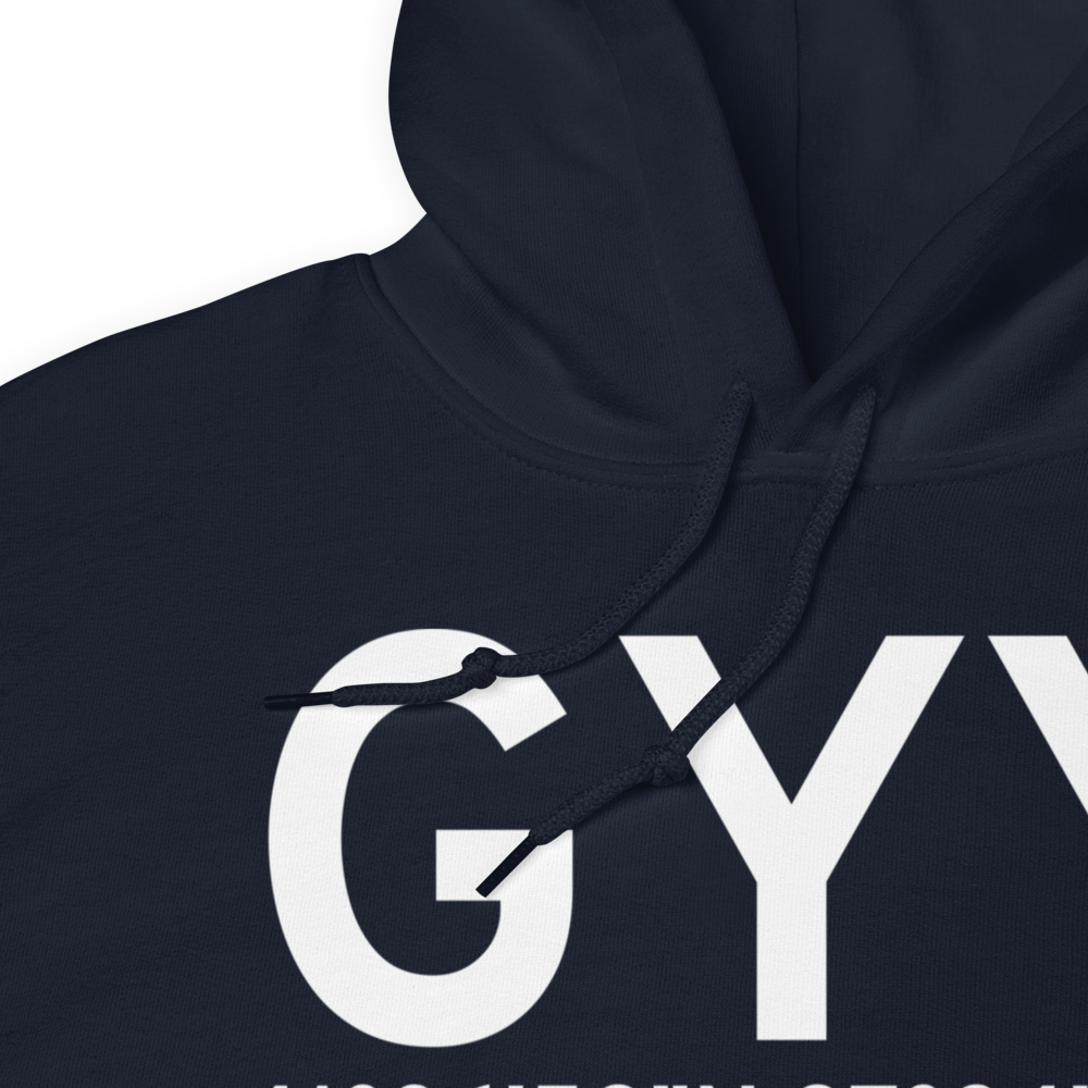 Gary (KGYY) Airport Hoodie Sweatshirt 