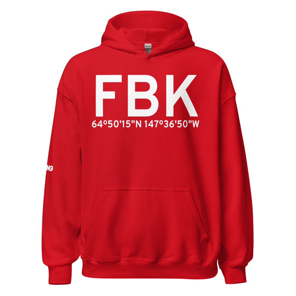 Fairbanks/Ft Wainwright (PAFB) Airport Hoodie Sweatshirt 