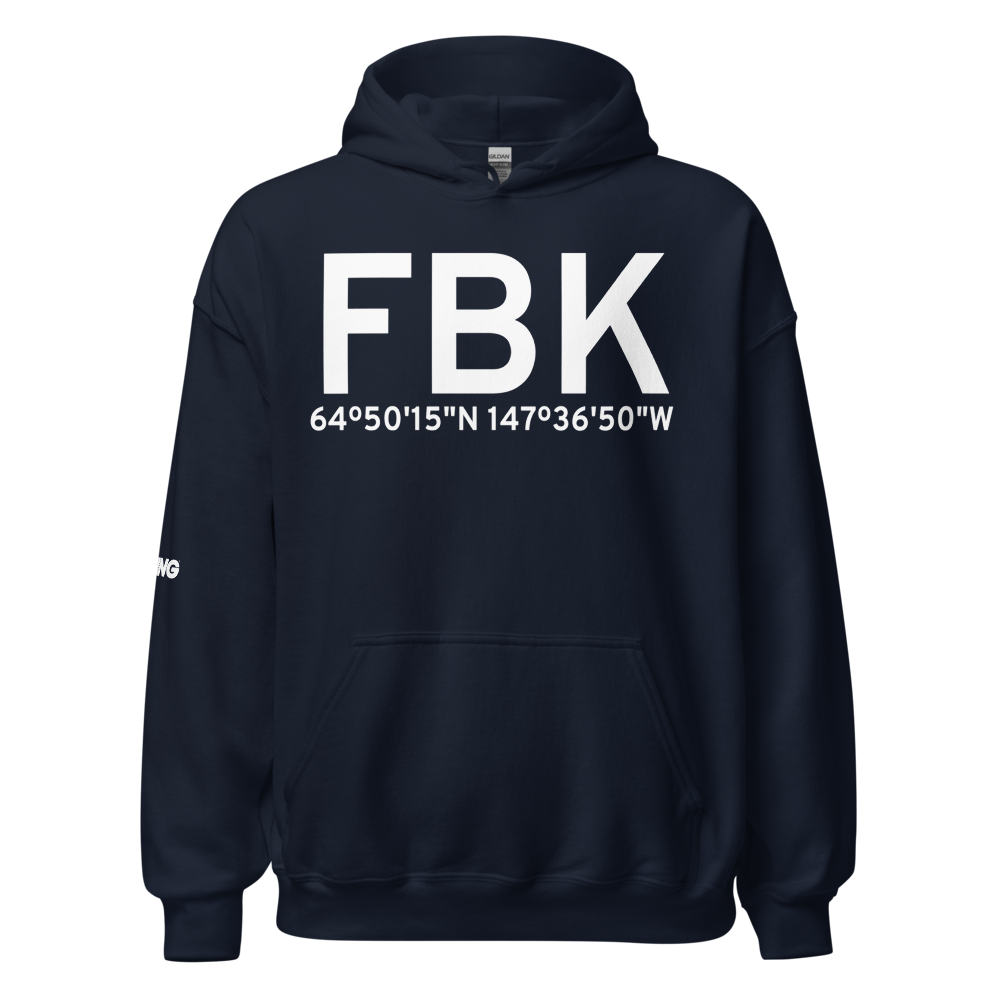 Fairbanks/Ft Wainwright (PAFB) Airport Hoodie Sweatshirt 
