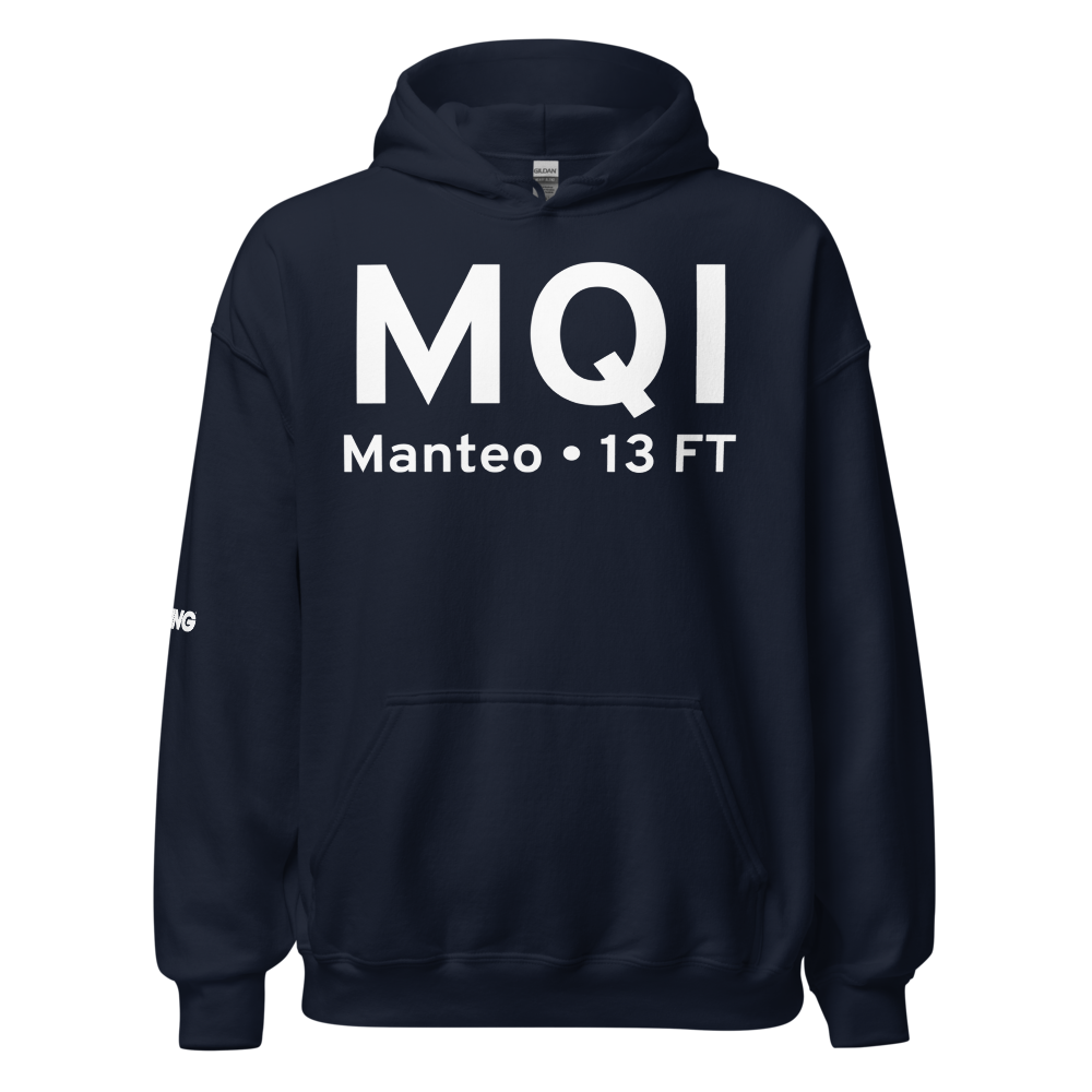 Manteo (KMQI) Airport Hoodie Sweatshirt 