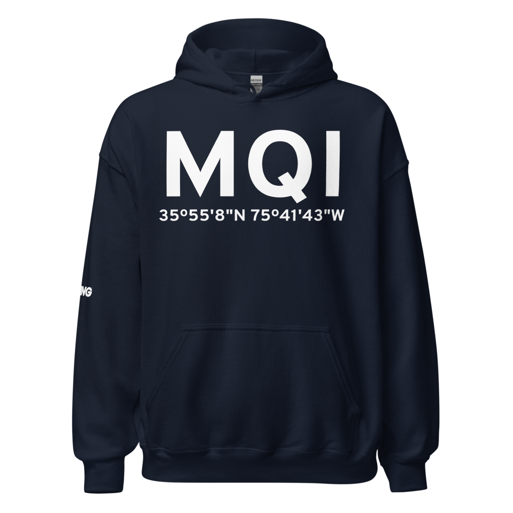 Manteo (KMQI) Airport Hoodie Sweatshirt 