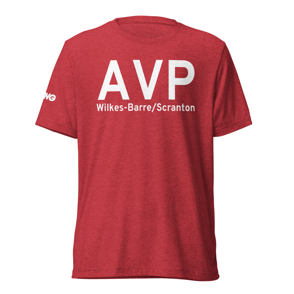 Wilkes-Barre/Scranton (KAVP) Airport Tri-blend T-Shirt 