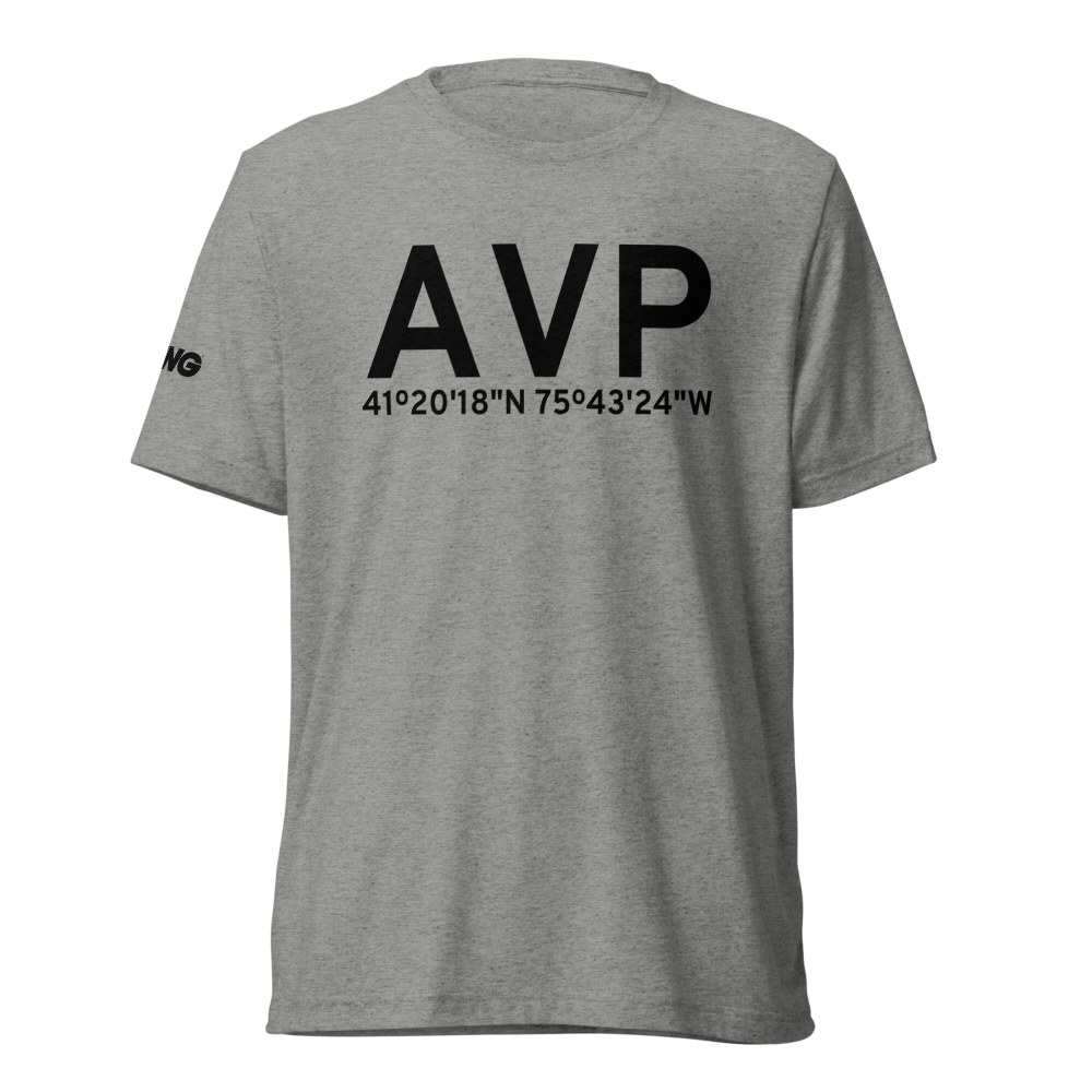 Wilkes-Barre/Scranton (KAVP) Airport Tri-blend T-Shirt 