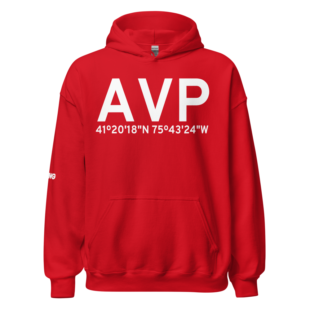 Wilkes-Barre/Scranton (KAVP) Airport Hoodie Sweatshirt 